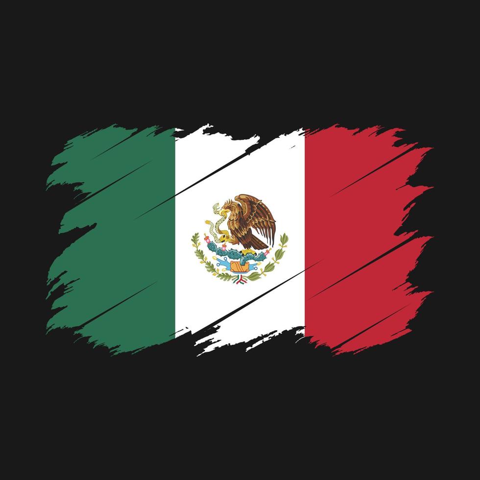 mexico flaggborste vektor