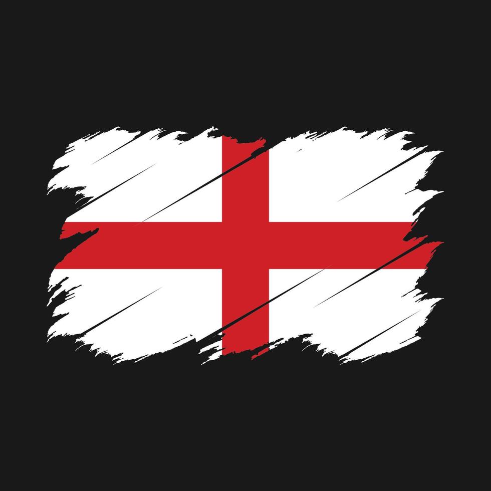 England-Flagge-Pinsel vektor