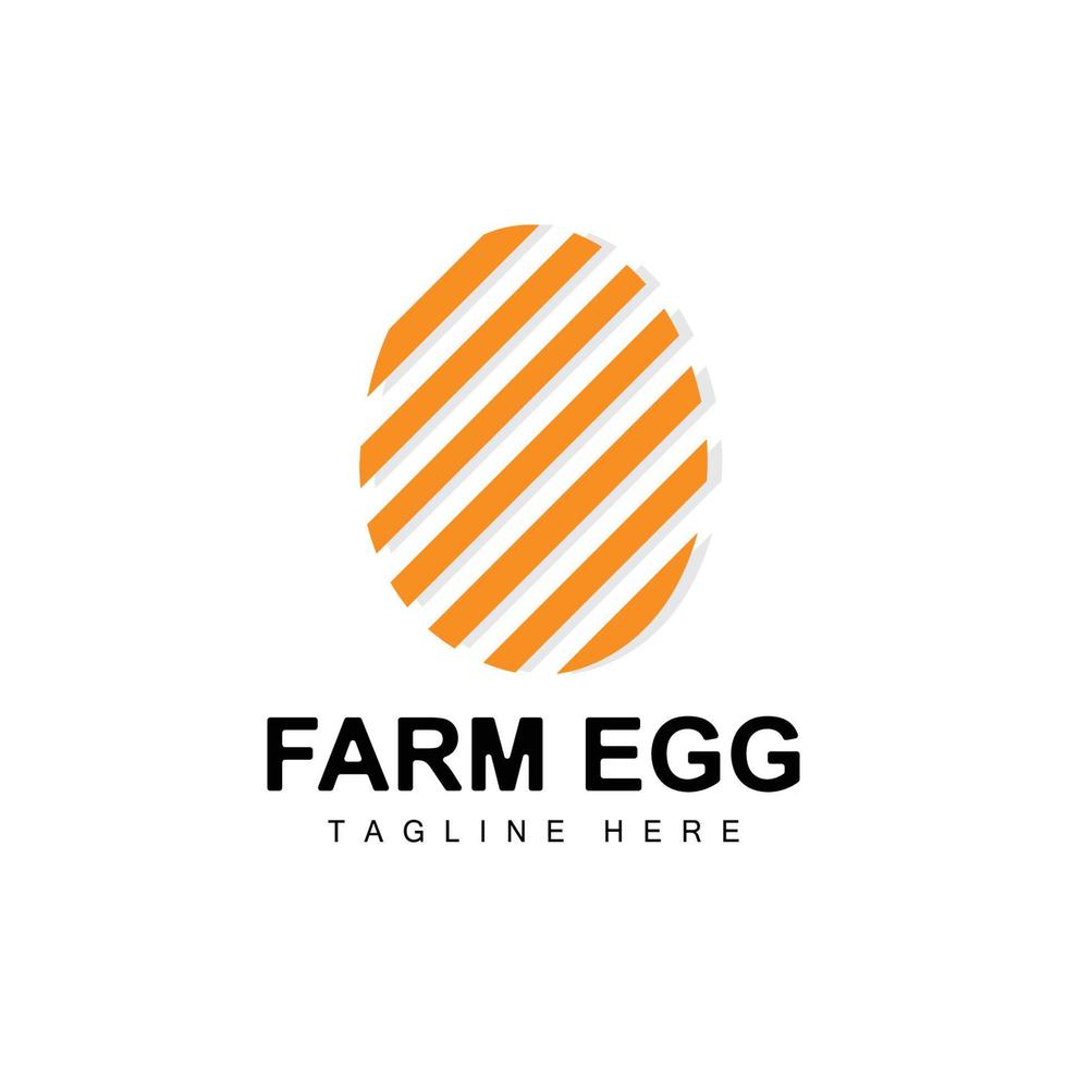 ei-logo, eierfarm-design, hühnerlogo, asiatischer essensvektor vektor