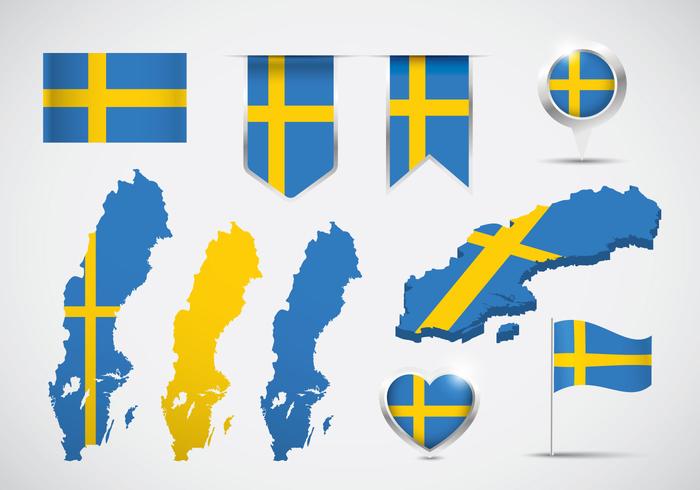 Schweden Karte Vektor