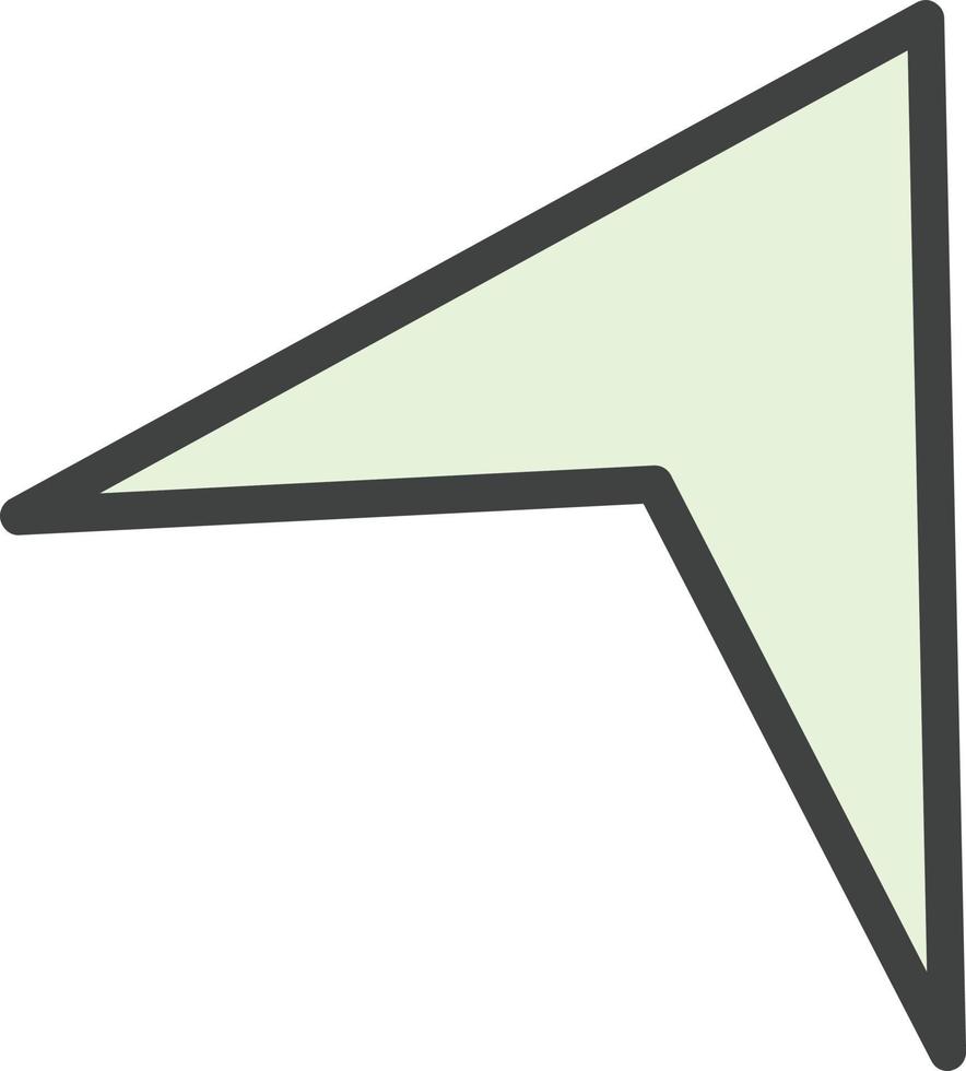 Standortpfeil-Vektor-Icon-Design vektor