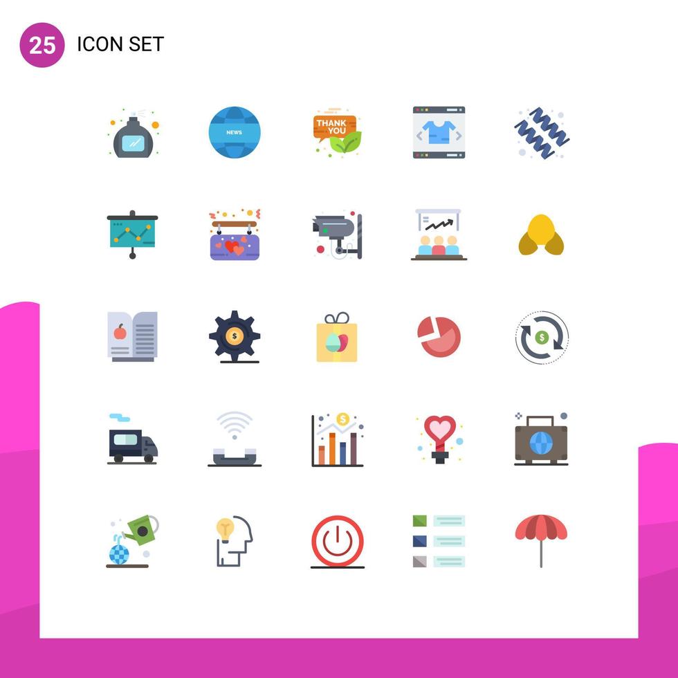 universell ikon symboler grupp av 25 modern platt färger av tillägg diet nyhetsbrev handla modern redigerbar vektor design element