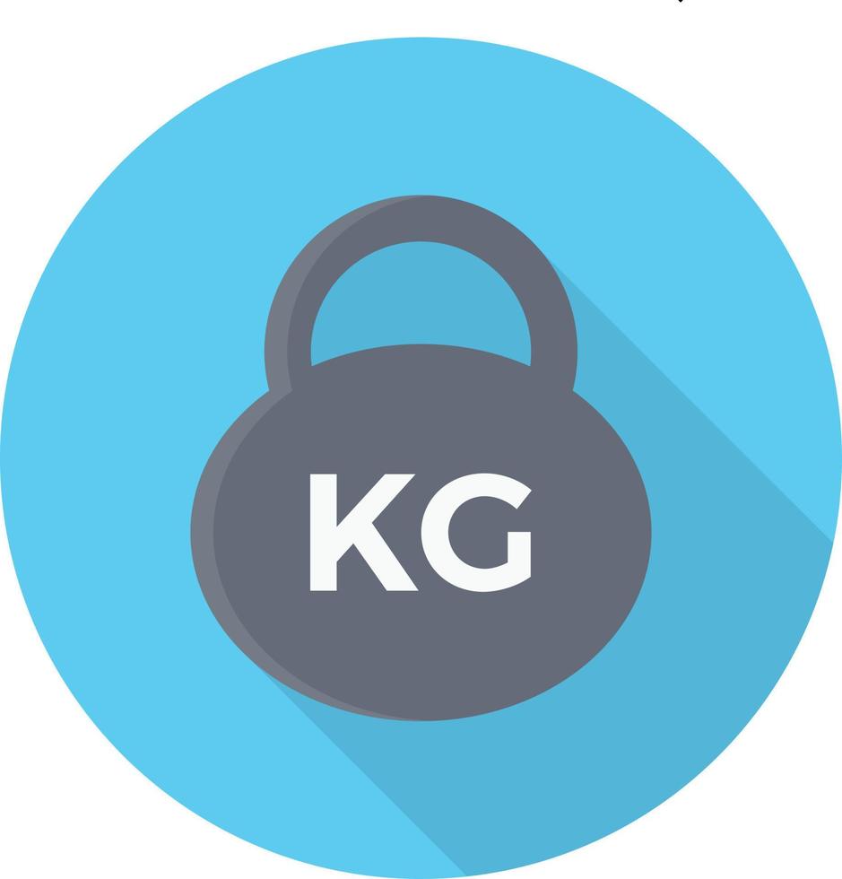 kg-Vektorillustration auf einem Hintergrund. Premium-Qualitätssymbole. Vektorsymbole für Konzept und Grafikdesign. vektor