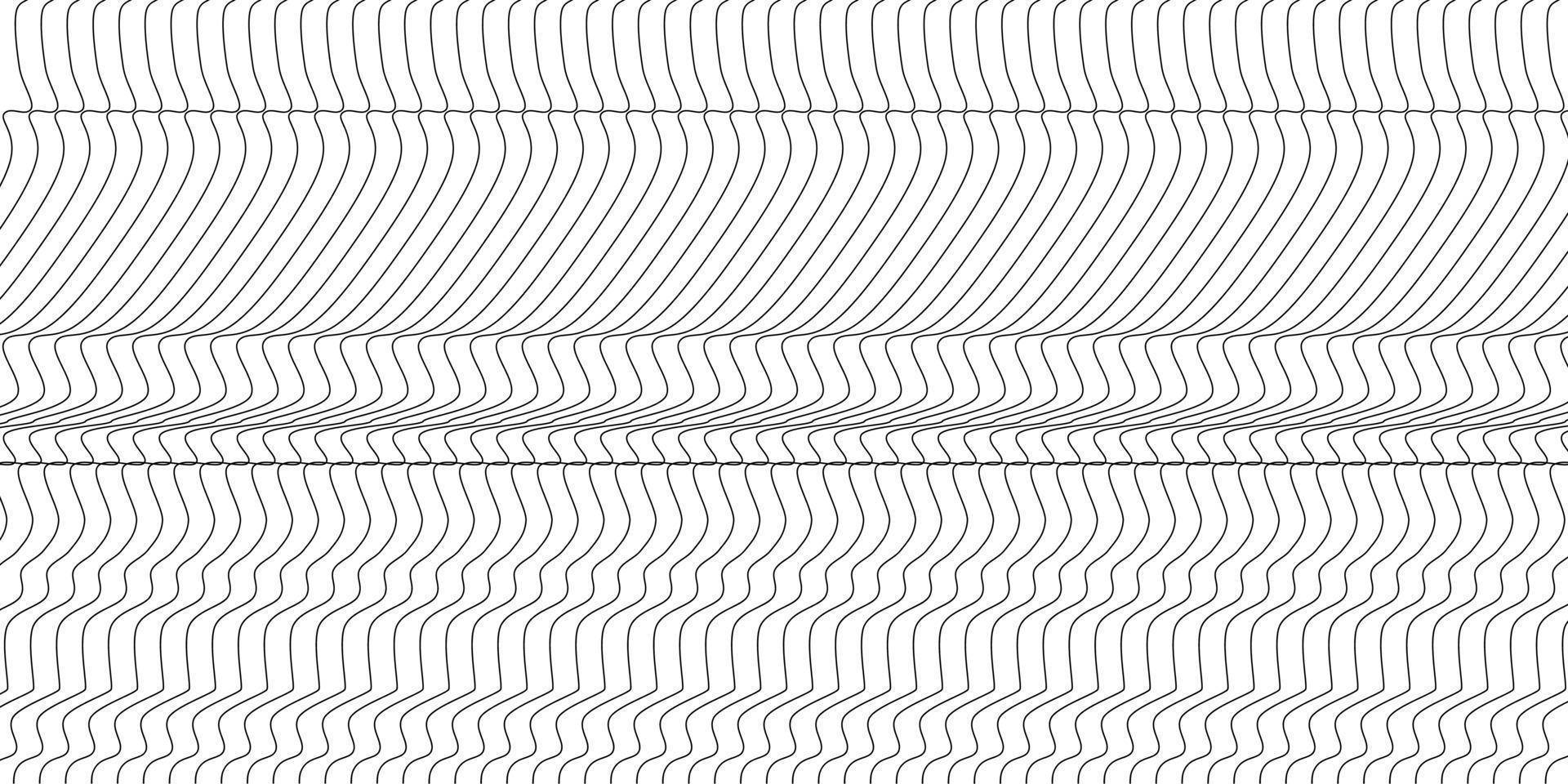 abstrakter wellenförmiger Hintergrund. dünne Linie auf weiß vektor