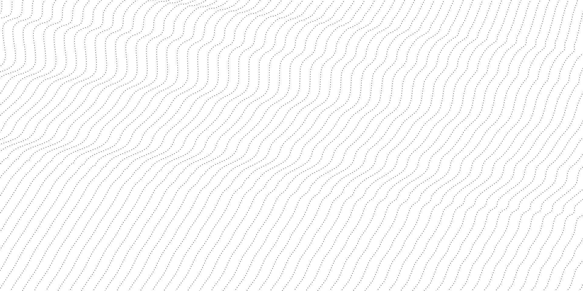 abstrakter wellenförmiger Hintergrund. dünne Linie auf weiß. abstrakter partikelstrukturhintergrund vektor