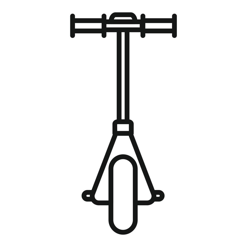 Elektroroller-Transportsymbol Umrissvektor. Kick-Bike vektor