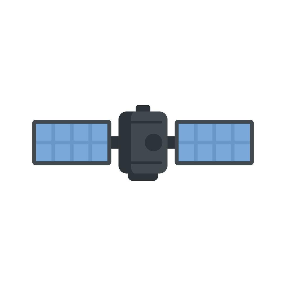 modern satellit ikon platt isolerat vektor