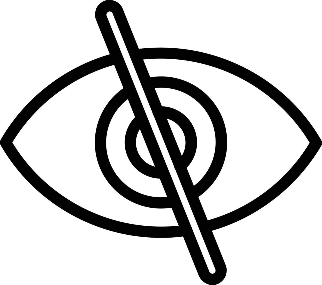 Augenstrich-Vektor-Icon-Design vektor