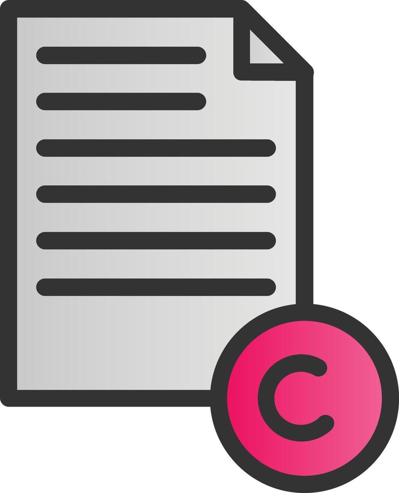 Copyright-Vektor-Icon-Design vektor