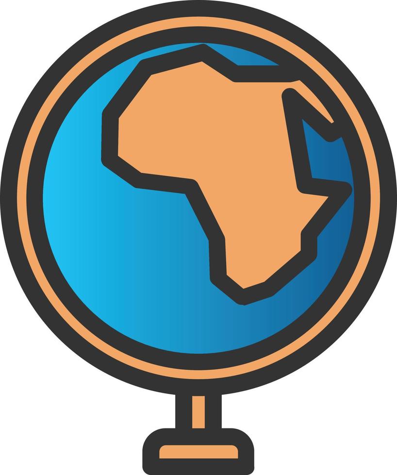 Globus Afrika Vektor Icon Design