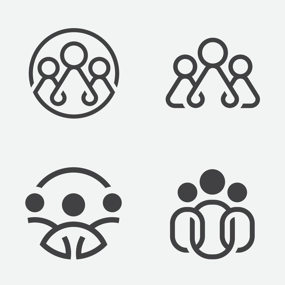 Menschen-Symbol linear, Teamleiter-Symbol, Teamleiter-Symbol-Illustration, Teamleiter-Vektor-Symbol einfaches und modernes lineares Design. flaches Symbol vektor