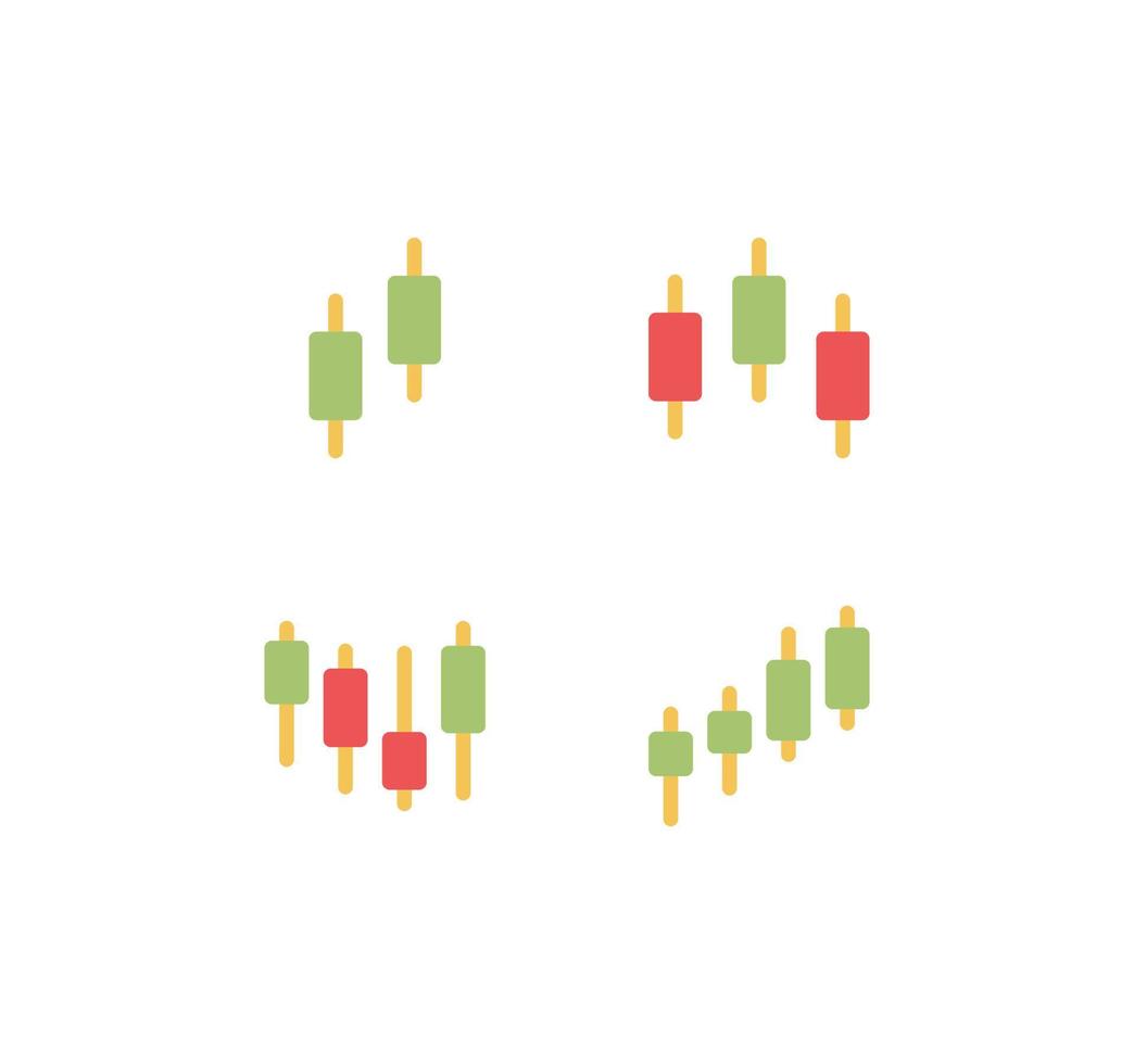 satz von finanz- und marketingsymbolen, grafik, markt, statistik, diagramm, diagramm, gitter, balken, pfeil und flache linienvarietätsvektoren. vektor