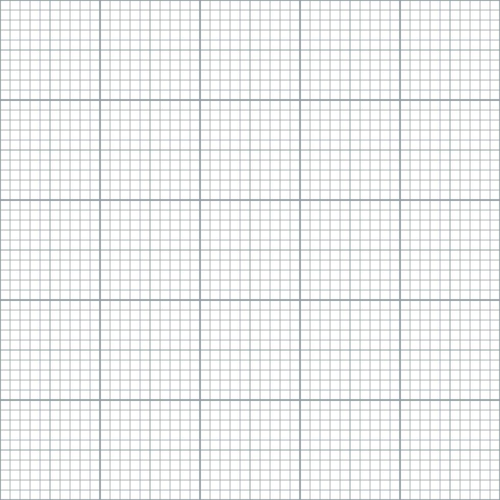 Millimeter-Millimeterpapier-Gitter nahtloses Muster. abstrakter geometrischer quadratischer hintergrund. linienmuster für schule, technische maßstabsmessung. Vektorillustration auf weißem Hintergrund vektor