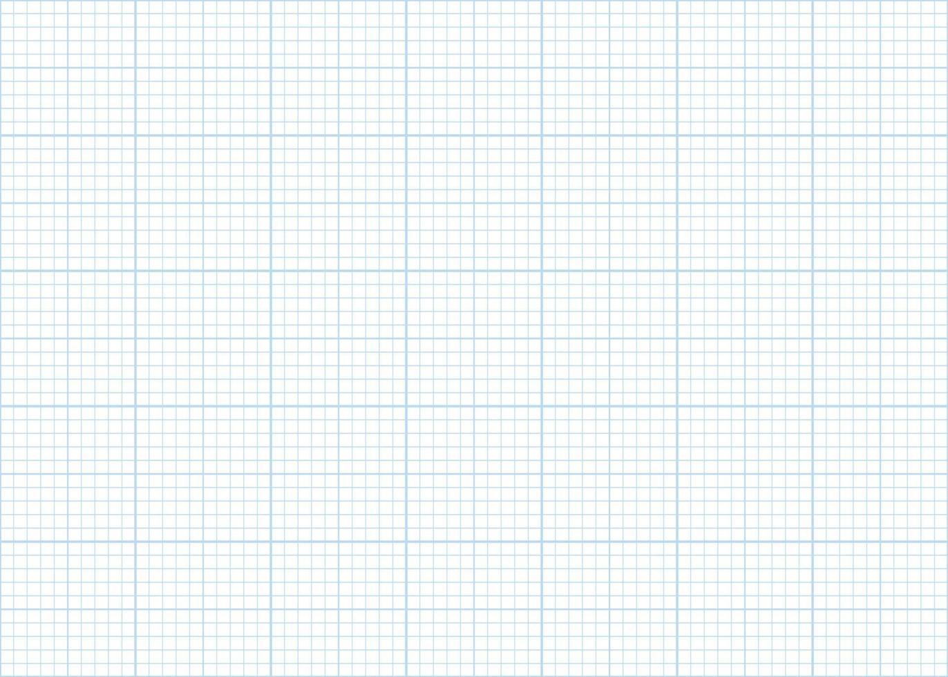 millimeter Graf papper rutnät sömlös mönster. abstrakt geometrisk kvadrat bakgrund. linje plan mönster för skola, teknisk teknik skala mått. vektor illustration på vit bakgrund