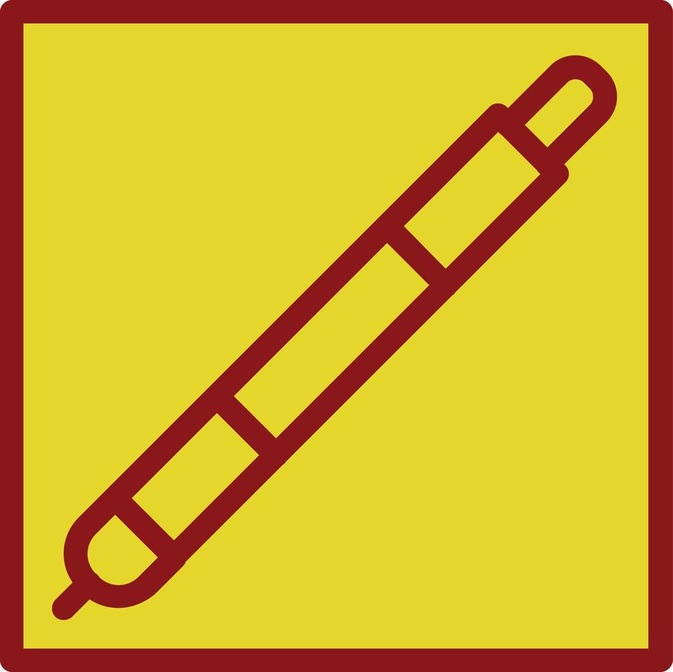 Stift quadratisches Vektor-Icon-Design vektor