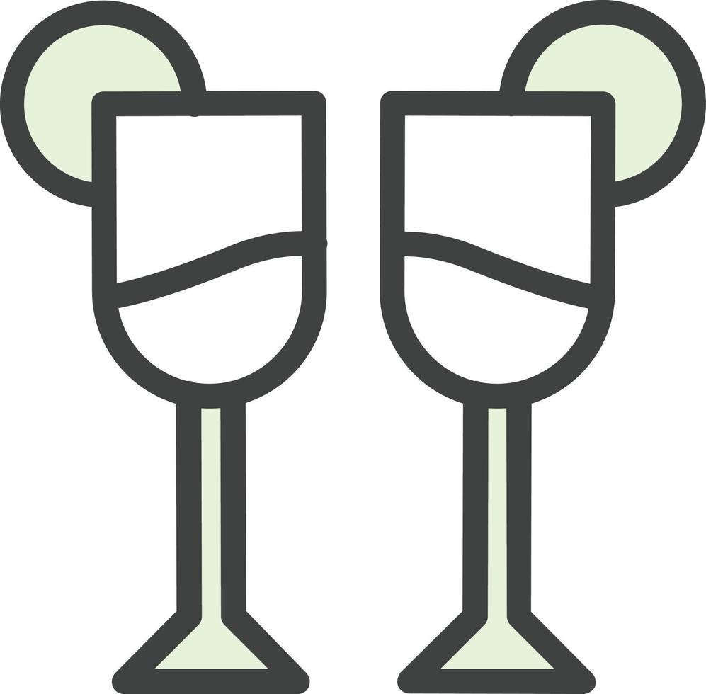 Glas-Martini-Alt-Vektor-Icon-Design vektor