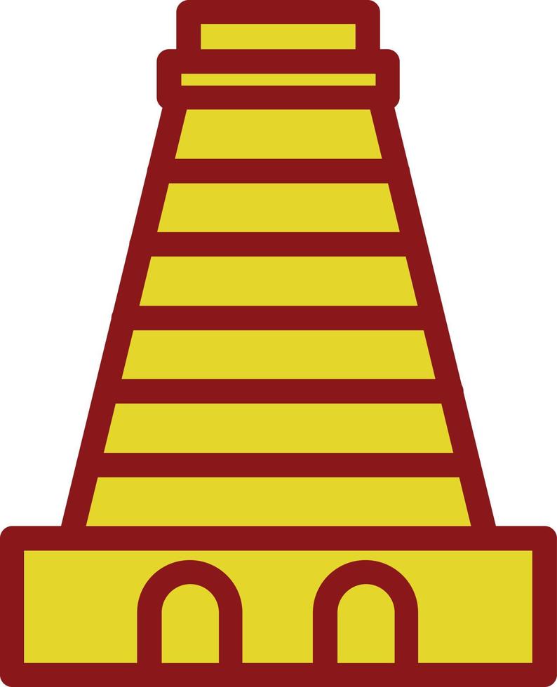 gopuram vektor ikon design