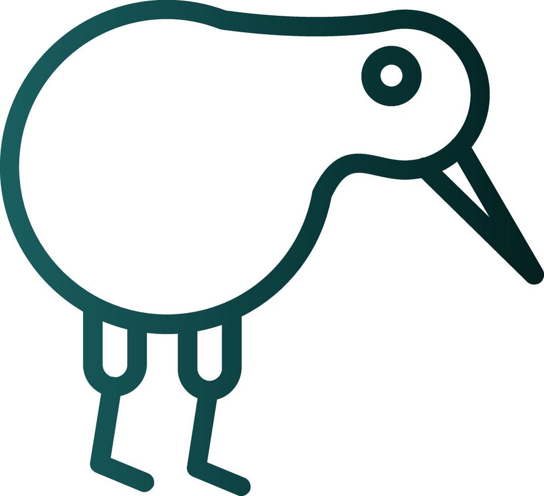 kiwi fågel vektor ikon design