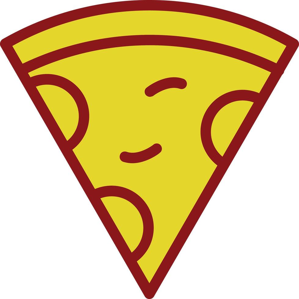 Pizzascheibe Vektor Icon Design