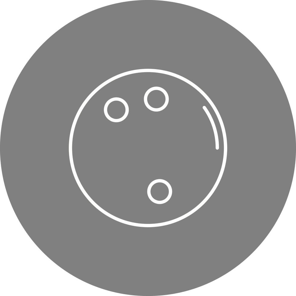 Bowling-Kugel-Vektor-Symbol vektor