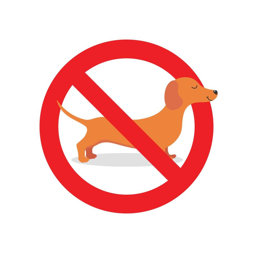 Kein Hund erlaubt Schild vektor