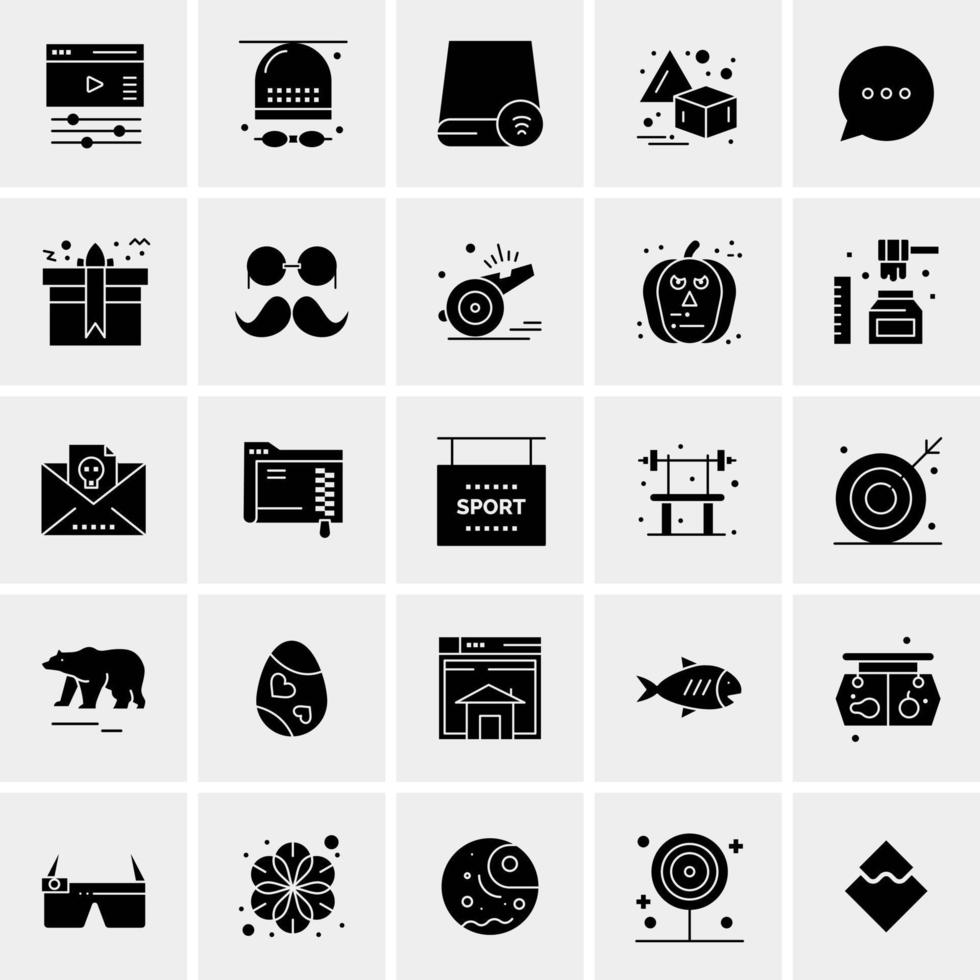 25 universelle Business-Icons Vektor kreative Icon-Illustration zur Verwendung in Web- und Mobilprojekten