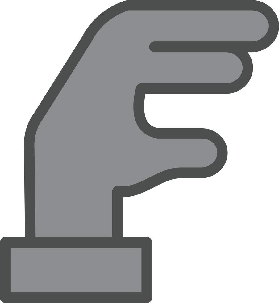 Hand-Eidechsen-Vektor-Icon-Design vektor