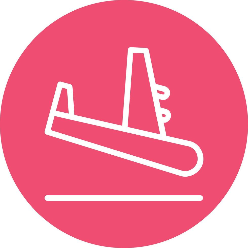 Flugzeug Ankunft Vektor Icon Design