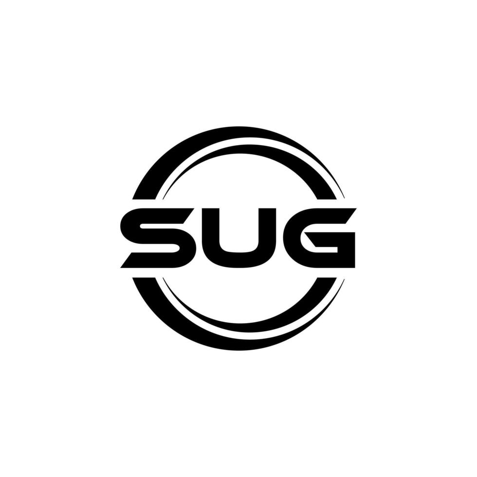 sug-Buchstaben-Logo-Design in Abbildung. Vektorlogo, Kalligrafie-Designs für Logo, Poster, Einladung usw. vektor