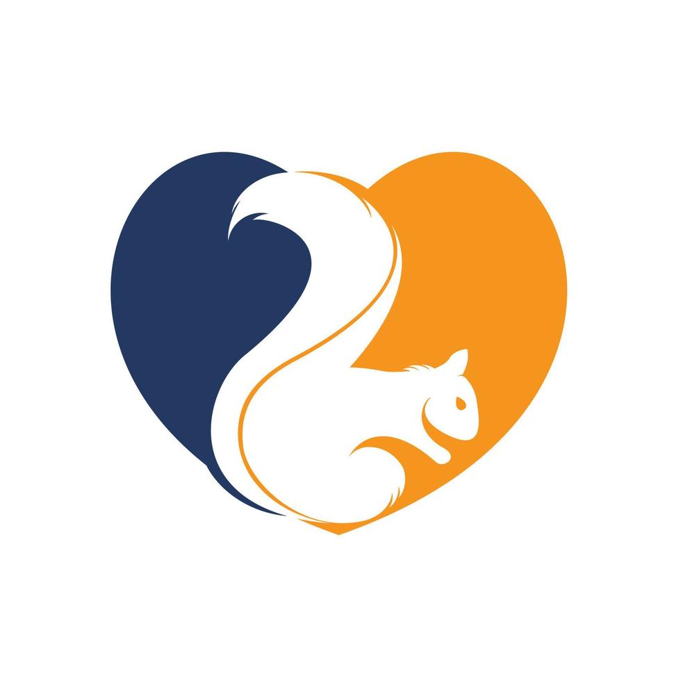 Eichhörnchen-Logo-Design-Vektor-Illustration. Eichhörnchen-Vektor-Template-Design. vektor
