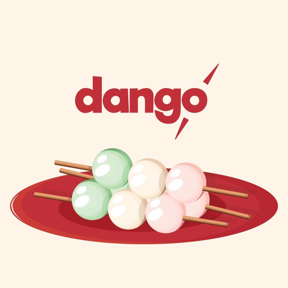 Dango asiatisches Essen vektor