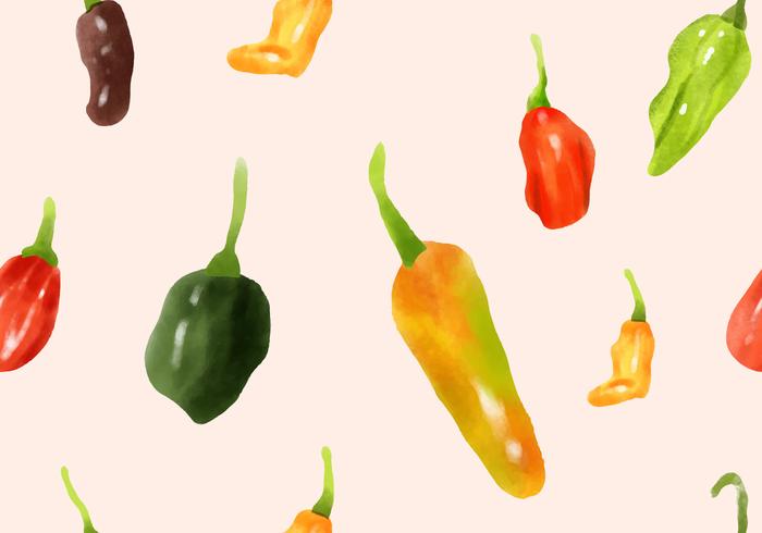 Habanero Seamless Vector Pattern