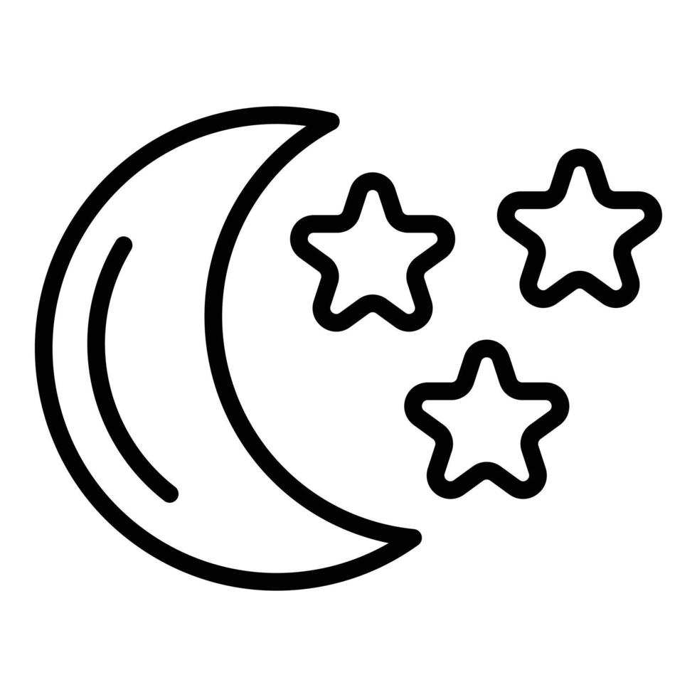 Singapur Mondsterne Symbol Umrissvektor. Stadtkarte vektor