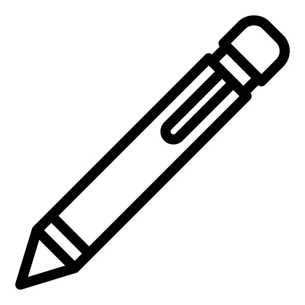 Computer-Stift-Symbol Umrissvektor. digitales Design vektor