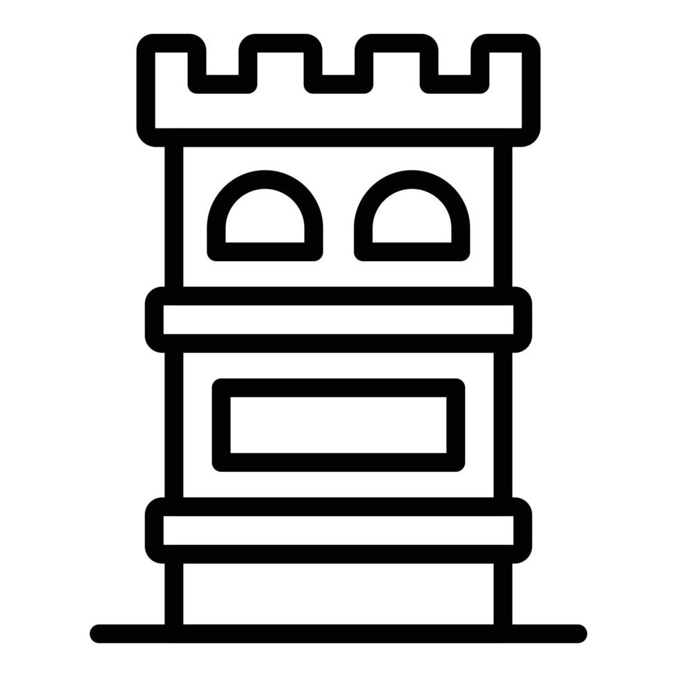 malta torn ikon översikt vektor. maltese stämpel vektor