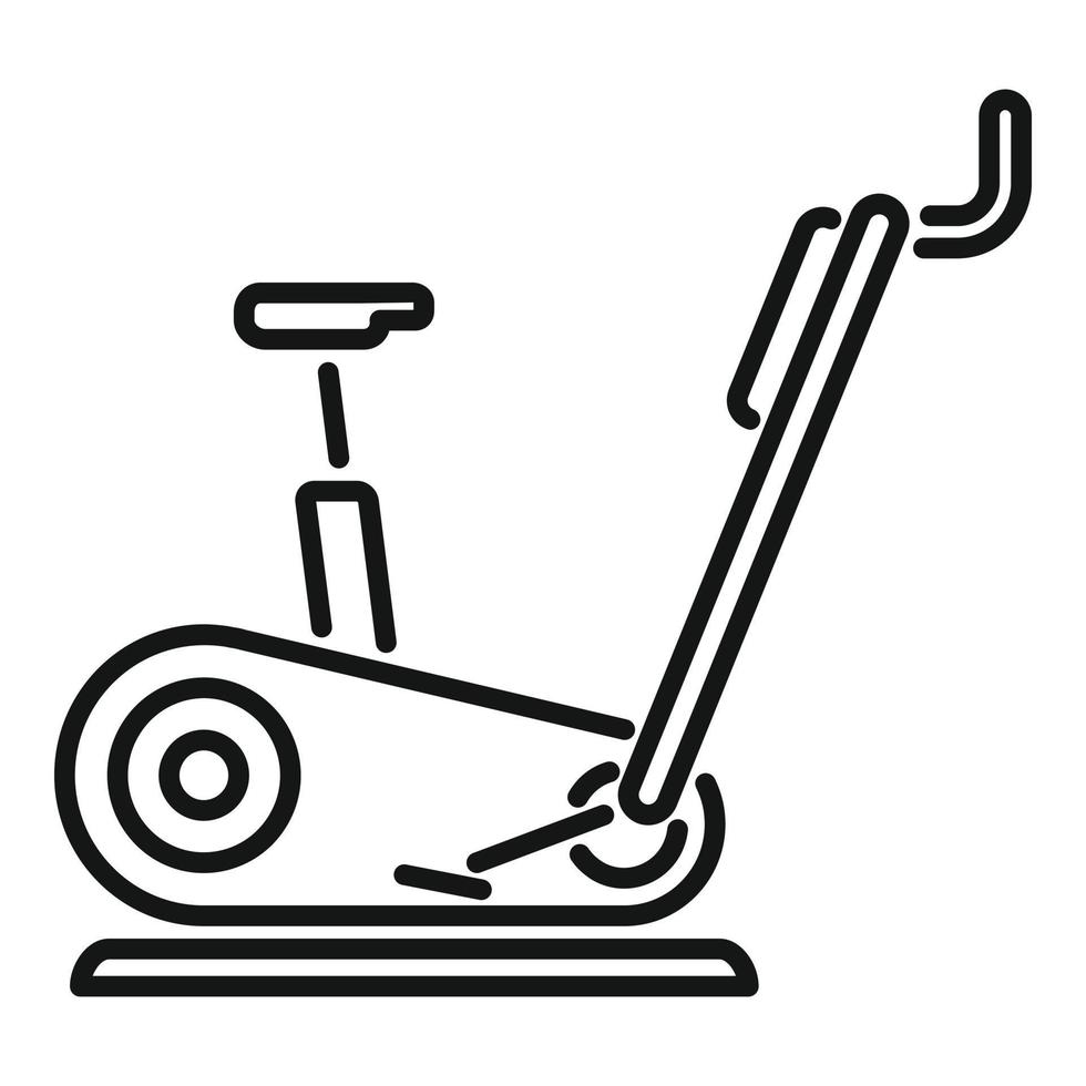 Heimtrainer Symbol Umriss Vektor. aktiver Sport vektor