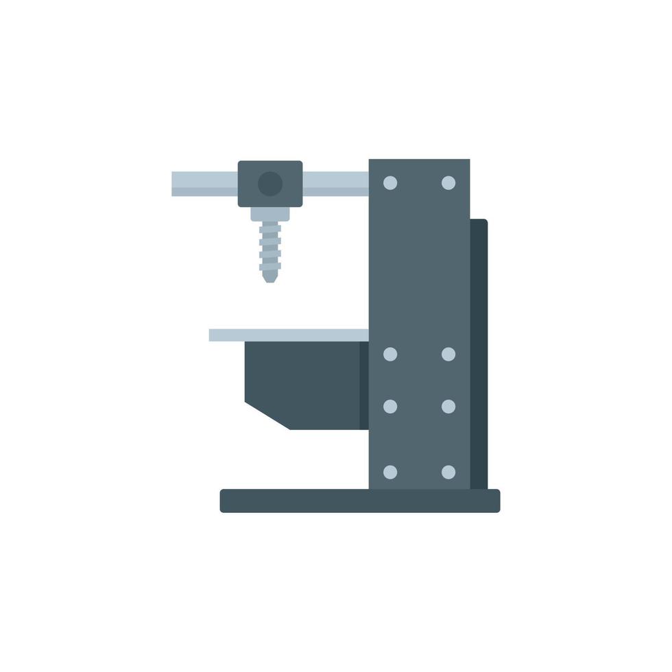 Fräsmaschine Ausrüstung Symbol flach isoliert Vektor