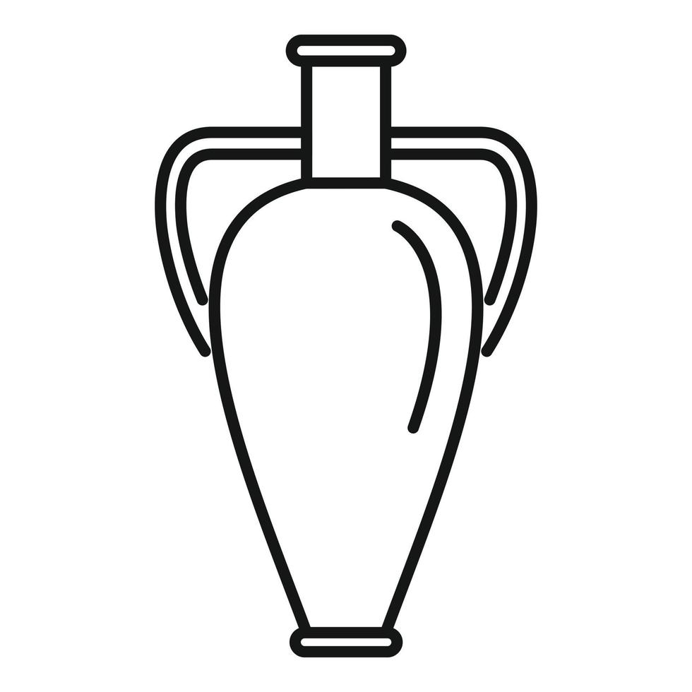 athen amphora symbol umrissvektor. Vase Topf vektor