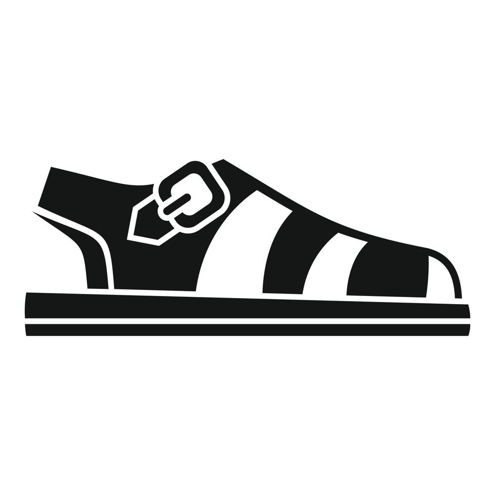 sandal sko ikon enkel vektor. kvinna toffel vektor
