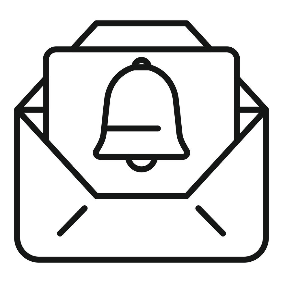 Mail-Sound-Icon-Umrissvektor. E-Mail Nachricht vektor