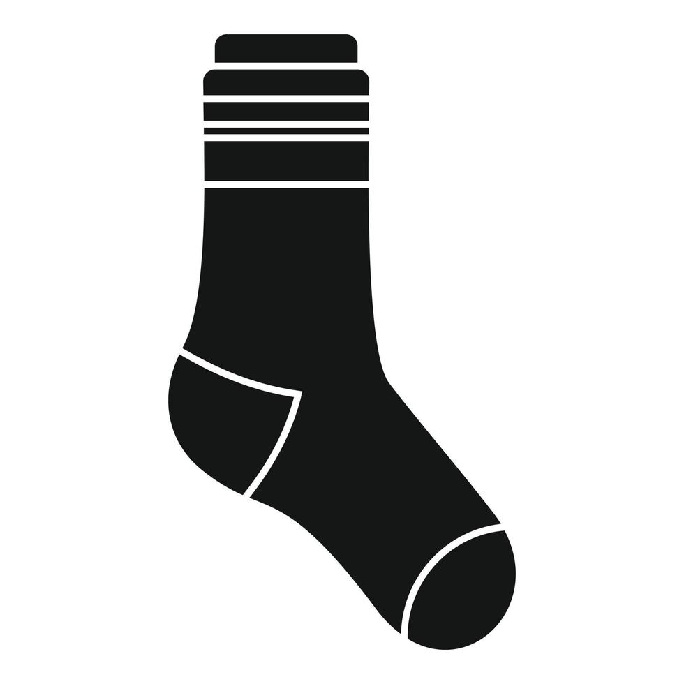 Junge Socke Symbol einfacher Vektor. Winterjungensocke vektor