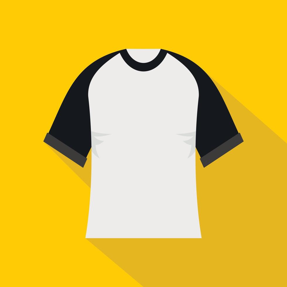 baseboll skjorta ikon, platt stil vektor