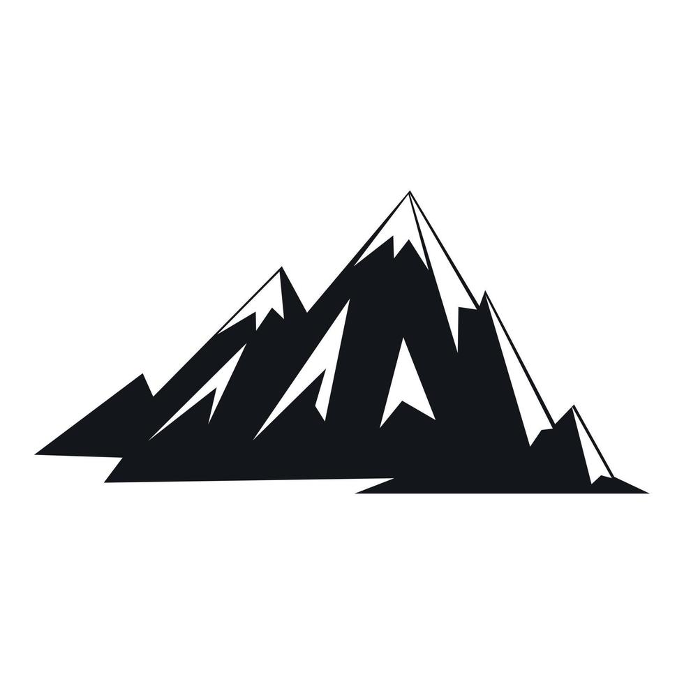 kanadensisk bergen ikon, enkel stil vektor