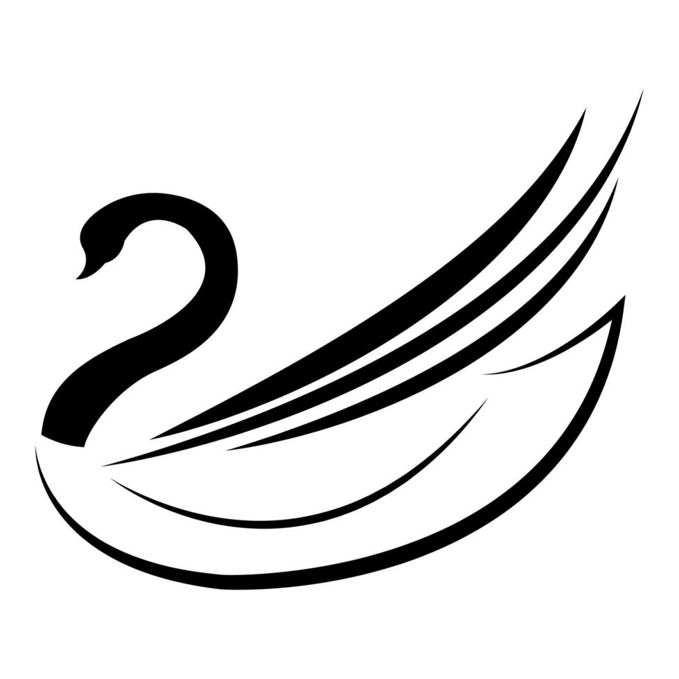 svan ikon illustration vektor