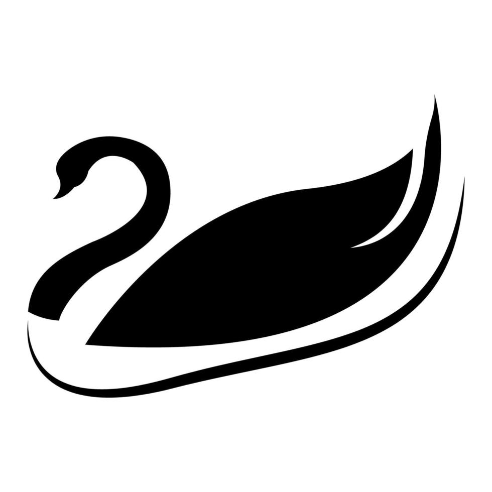 Schwan-Symbol-Illustrationsvektor vektor