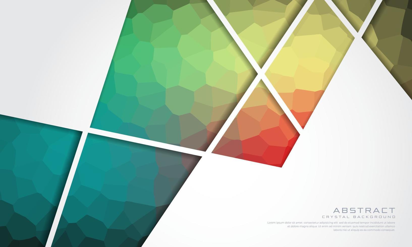 Luxus-Kristall-Gradienten-Hintergrund mit abstrakten geometrischen Linien. eps 10 Vektordesign vektor