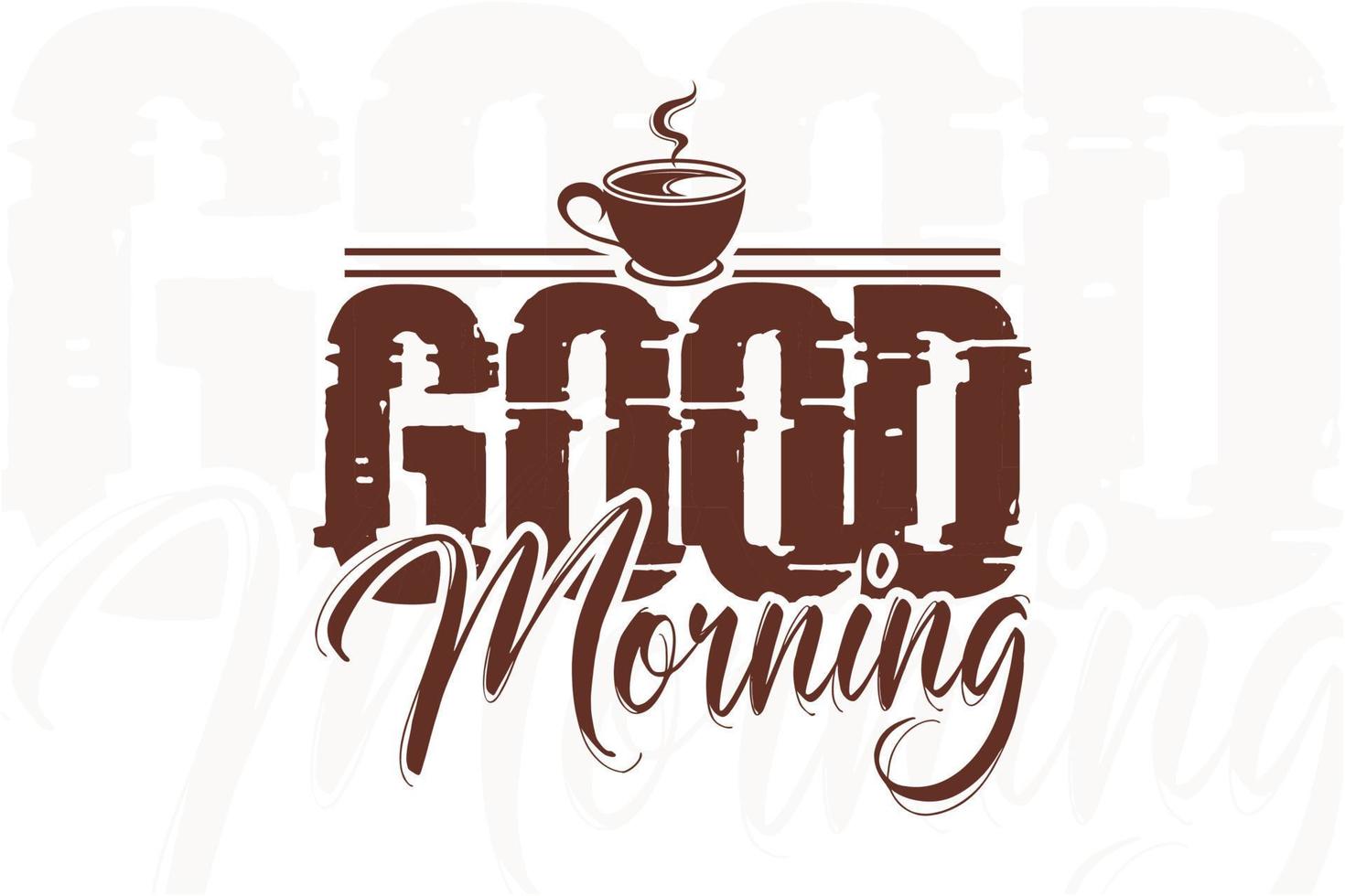 Bra morgon- kaffe vinter- t skjorta design vektor