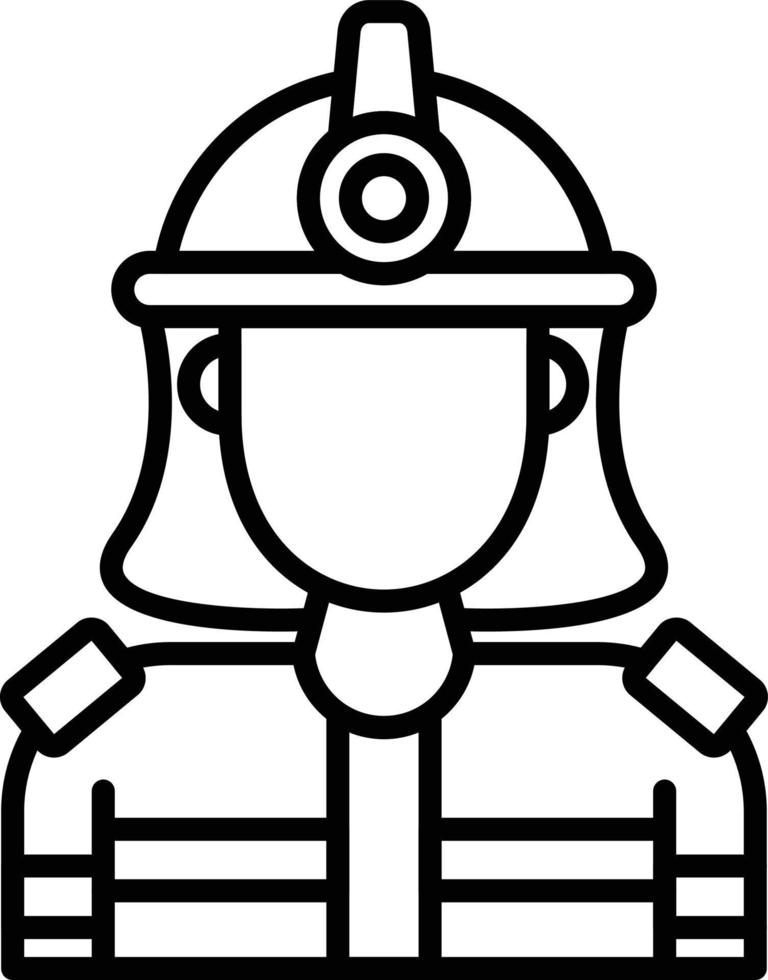 Feuerwehrmann kreatives Icon-Design vektor