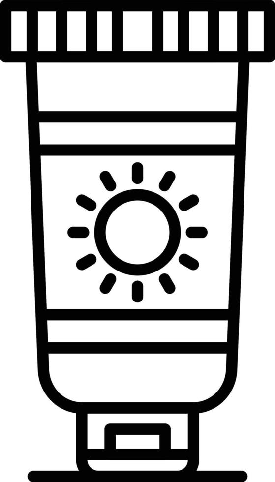 Sonnencreme kreatives Icon-Design vektor