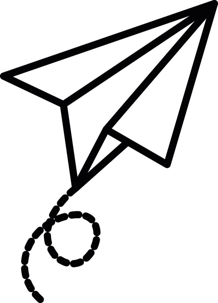 Papierflugzeug kreatives Icon-Design vektor